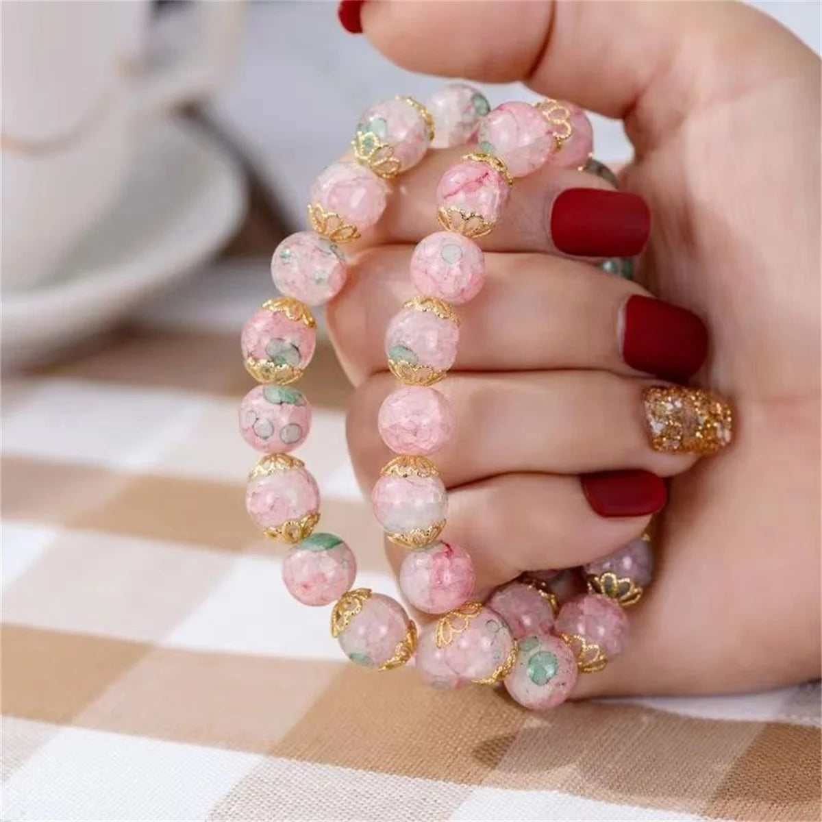 Sweet Cherry Blossom Bracelet